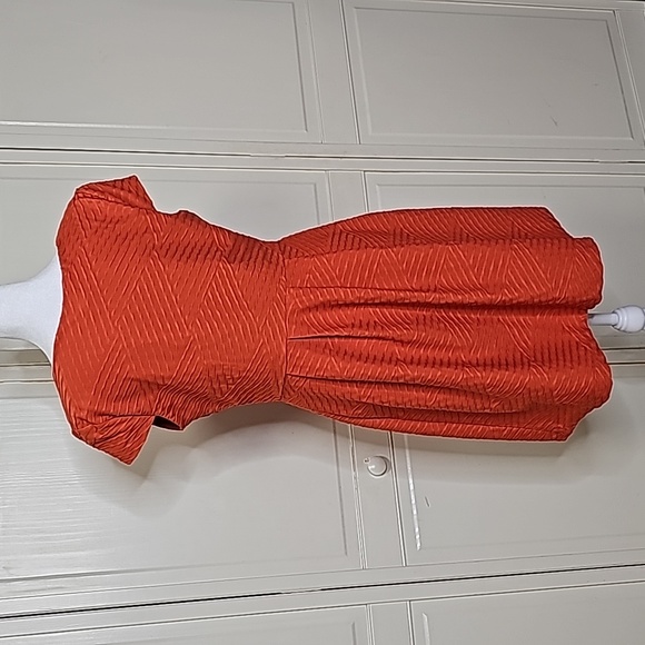 E focus Studio Orange Short Dress, Size 10 - Picture 3 of 4